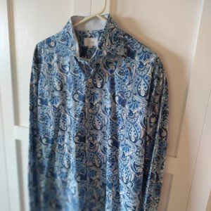 Touch The Collection Men's Blue Paisley XL,